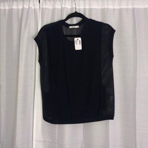 Blouse with mesh back